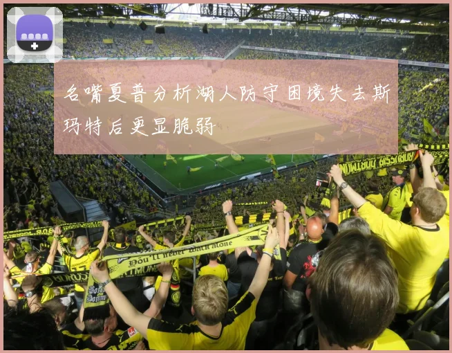 名嘴夏普分析湖人防守困境失去斯玛特后更显脆弱